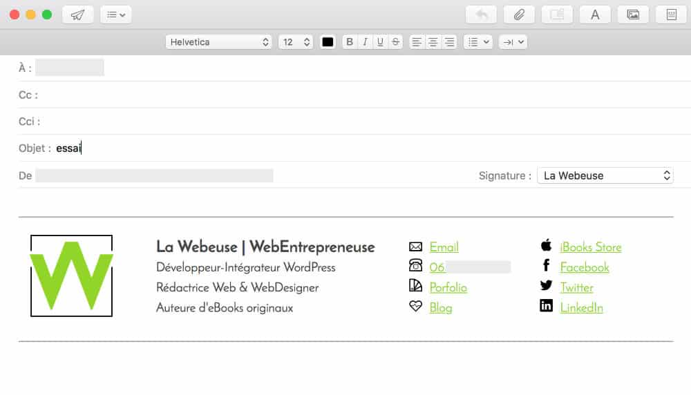 Signature Mail pour Mac : signature HTML pro pour Apple Mail