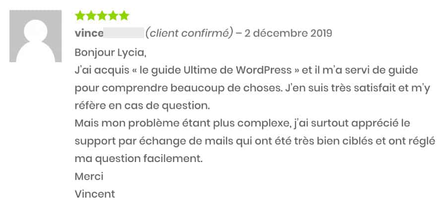 avis de vincent sur WordPress le guide ultime