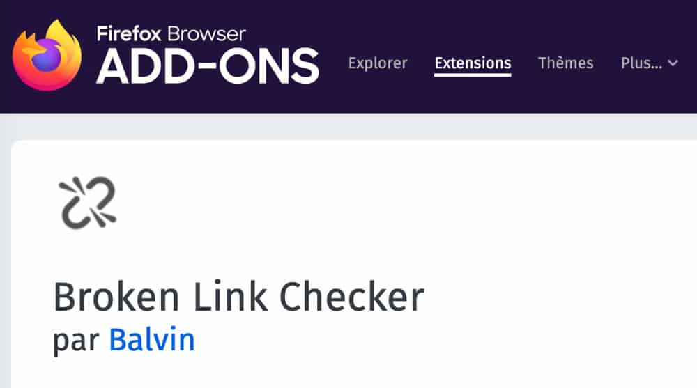 addon Firefox Broken Link Checker