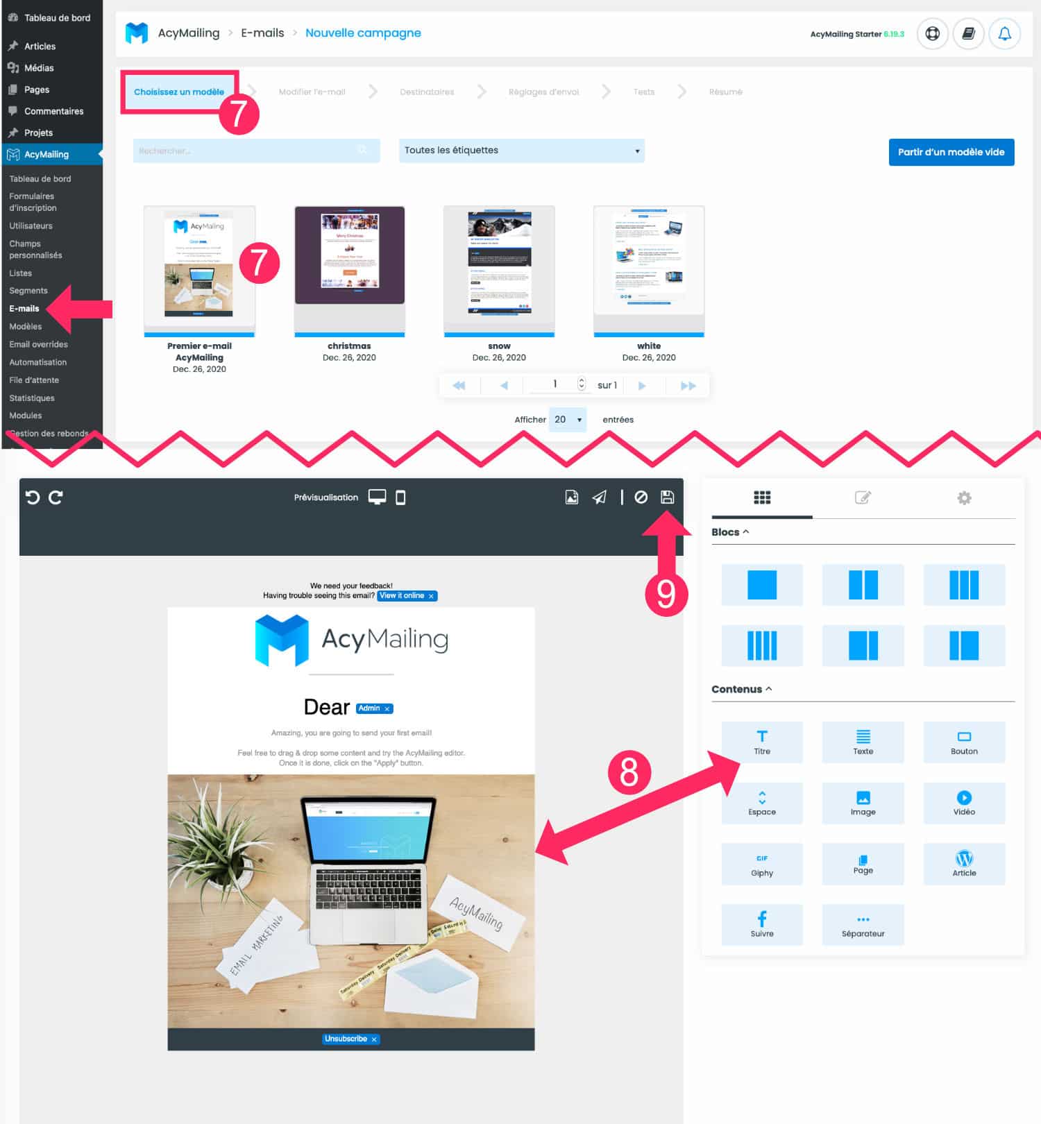 Construire l'e-mail