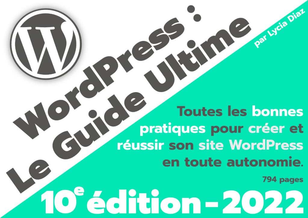 couverture ebook WordPress PDF 2022
