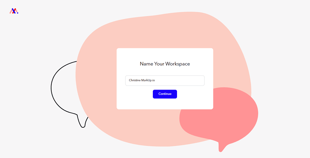 choix nom workspace markup.io 